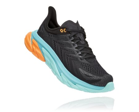 Hoka One One Clifton Edge Moški Road Tekaški Čevlji Črna / Svetlo Turkizna SI-719852G